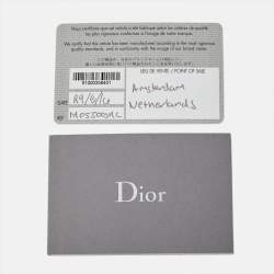 Pre Owned Dior Gold Micro Cannage Patent Leather Medium Lady Dior Tote