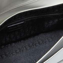 Pre Owned Dior White/Black Coated Canvas Hardcore Shoulder Bag