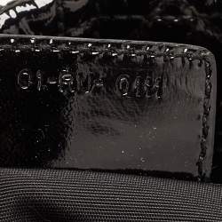 Pre Owned Dior Black Cannage Patent Leather Large Soft Lady Dior Shopper Tote