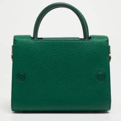 Dior Green Leather Mini Diorever Top Handle Bag