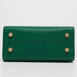 Dior Green Leather Mini Diorever Top Handle Bag