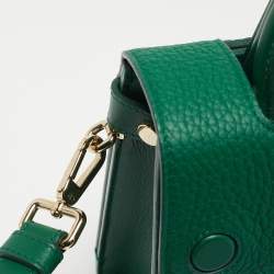 Dior Green Leather Mini Diorever Top Handle Bag