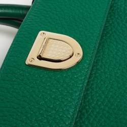 Dior Green Leather Mini Diorever Top Handle Bag
