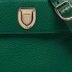 Dior Green Leather Mini Diorever Top Handle Bag