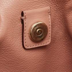 Pre Owned Dior Orange Leather Medium Diorissimo Shopper Tote