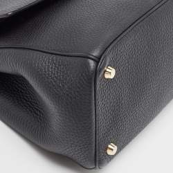 Pre Owned Dior Black Leather Mini Be Dior Top Handle Bag