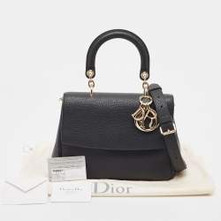 Pre Owned Dior Black Leather Mini Be Dior Top Handle Bag