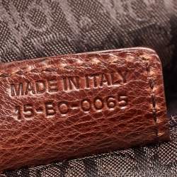 Pre Owned Dior Brown Leather Romantique Satchel