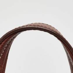 Pre Owned Dior Brown Leather Romantique Satchel