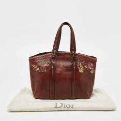 Pre Owned Dior Brown Leather Romantique Satchel