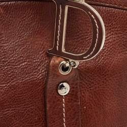 Pre Owned Dior Brown Leather Romantique Satchel