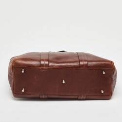 Pre Owned Dior Brown Leather Romantique Satchel