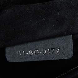 Pre Owned Dior Black Ultra Matte Cannage Leather Medium Lady Dior Tote