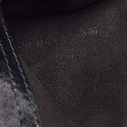 Pre Owned Dior Black Shine Leather Saddle Waist Belt Bag