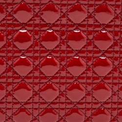 Pre Owned Dior Red Cannage Patent Leather Panarea Clutch