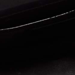 Pre Owned Dior Black Cannage Patent Leather Lady Dior Chain Clutch