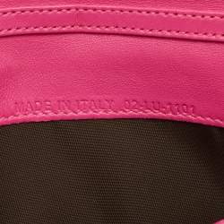 Pre Owned محفظة بسلسلة ديور ارنديفو جلد ثعبان وردي