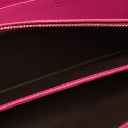 Pre Owned محفظة بسلسلة ديور ارنديفو جلد ثعبان وردي