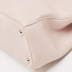 Pre Owned Dior Pink Floral Print Leather Medium Diorissimo Shopper Tote