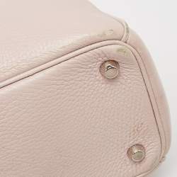 Pre Owned Dior Pink Floral Print Leather Medium Diorissimo Shopper Tote