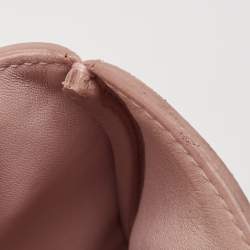 Pre Owned Dior Pink Floral Print Leather Medium Diorissimo Shopper Tote