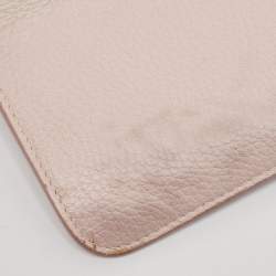 Pre Owned Dior Pink Floral Print Leather Medium Diorissimo Shopper Tote