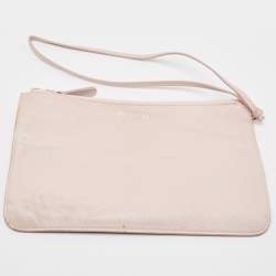 Pre Owned Dior Pink Floral Print Leather Medium Diorissimo Shopper Tote