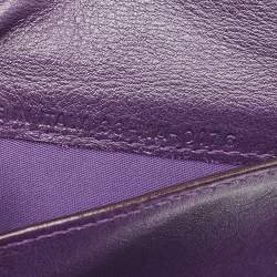 Pre Owned Dior Grey Leather Trifold Wallet