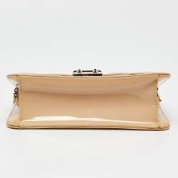 مملوكة مسبقًا حقيبة كلاتش ديور سلسلة نيو لوك جلد لامعة كاناج سوداء