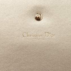Pre Owned Dior Gold Leather Diorama Chain Clutch