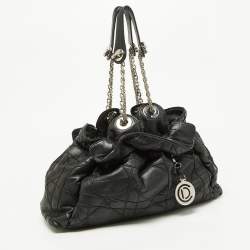 Dior Black Cannage Leather Le Trente Hobo