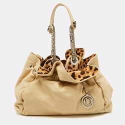 Pre Owned Dior Beige Leather Le Trente Hobo