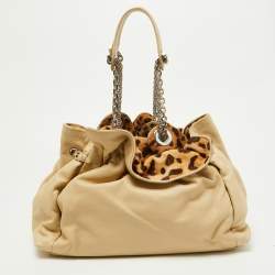 Pre Owned Dior Beige Leather Le Trente Hobo