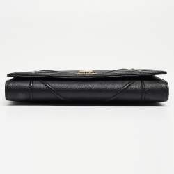 Dior Black Leather Diorama Wallet
