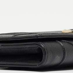 Dior Black Leather Diorama Wallet