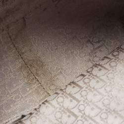 Dior Silver Quilted Cannage Leather Flap Shoulder Bag