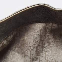 Dior Silver Quilted Cannage Leather Flap Shoulder Bag