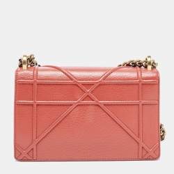 Dior Red Leather Small Diorama Shoulder Bag