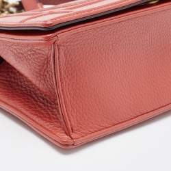 Dior Red Leather Small Diorama Shoulder Bag