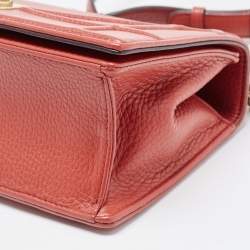 Dior Red Leather Small Diorama Shoulder Bag