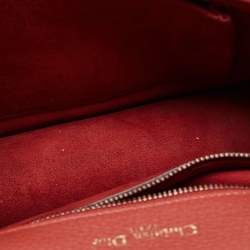 Dior Red Leather Small Diorama Shoulder Bag