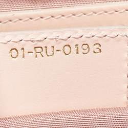 Dior Pink Cannage Coated Canvas and Leather Medium Panarea Shopper Tote