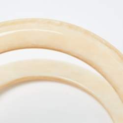 Pre Owned Dior Black Canvas Medium Lady Dior Tortoise Handle Tote