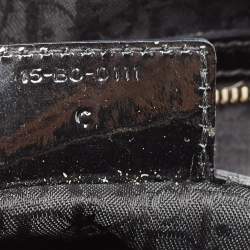 Pre Owned Dior Black Cannage Patent Leather Large Lady Dior Tote