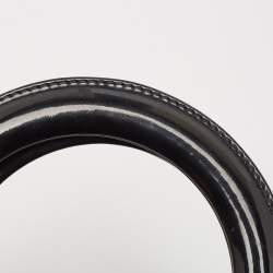 Pre Owned Dior Black Cannage Patent Leather Large Lady Dior Tote