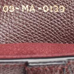 Dior Burgundy Grained Leather Saddle Bag