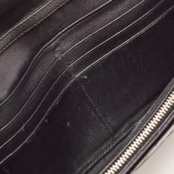 Pre Owned Dior Black Cannage Patent Leather Lady Dior Continental Wallet