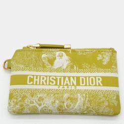 Christian Dior Yellow Toile De Jouy DiorTravel Multifunction Pouch