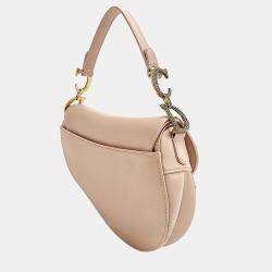 Pre Owned Christian Dior Satin Mini Saddle Bag