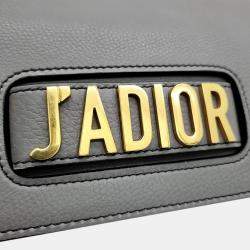 Christian Dior Grey Calfskin Medium J'adior Flap Bag 